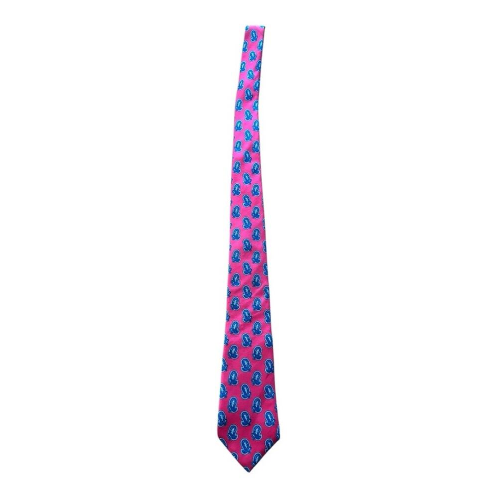 Vintage Christian Dior Monsieur Red Paisley All Silk Tie - Picture 2 of 4